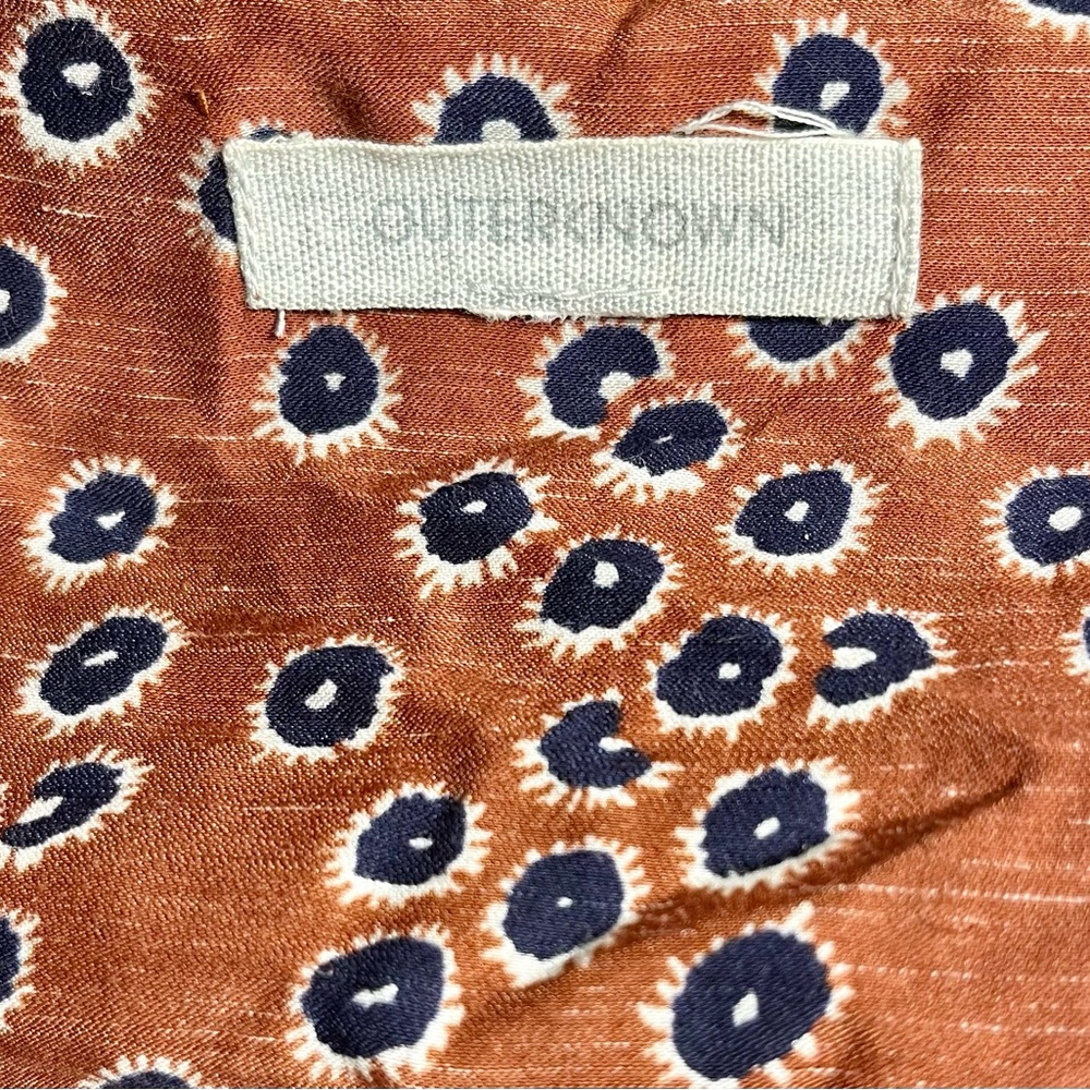 Outerknown Rust Patterned Blouse - Picture 3 of 8